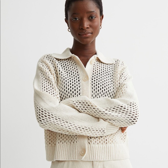 H&M mesh knit cardigan - Picture 1 of 6